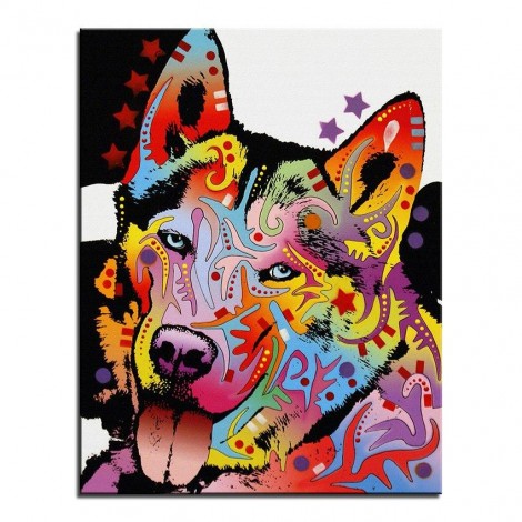 Husky Colors Diamond Painting Kit