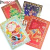 HUACAN Diamond Painting Christmas Greeting Cards Diamond Mosaic Cartoon Mini Santa Claus Merry Christmas Paper Cards Craft Gift