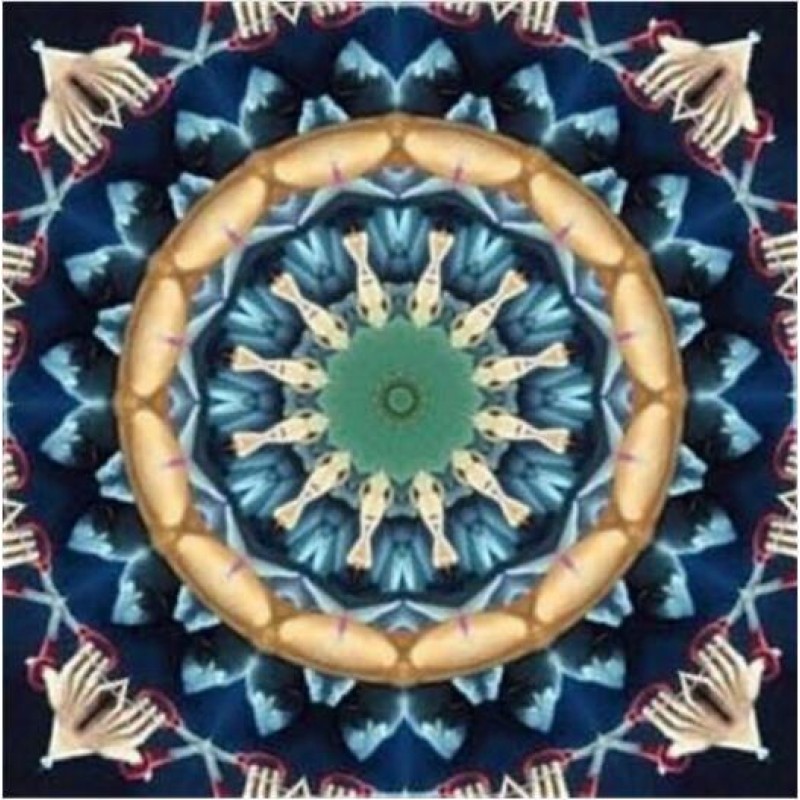 Mandala Blue And Gre...