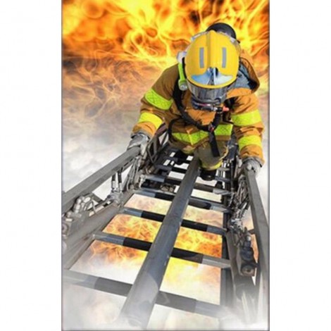 Firefighters Fire Diamond Painting Kit