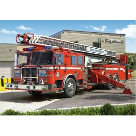 Fire Truck Red Diamond Painting Kit