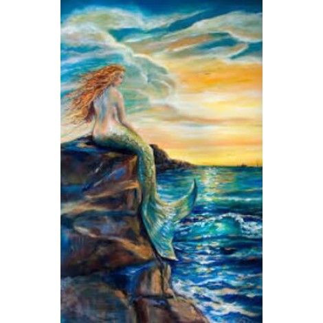 Mermaid Sunset Diamond Painting Kit