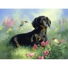 Dogs And Flowers Diamond Painting Kit