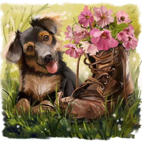 Dog shoes Diamond Painting Kit