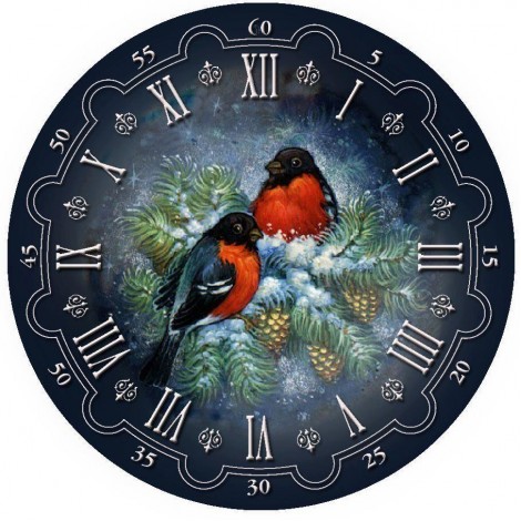 Clock Bird Diamond Painting Kit