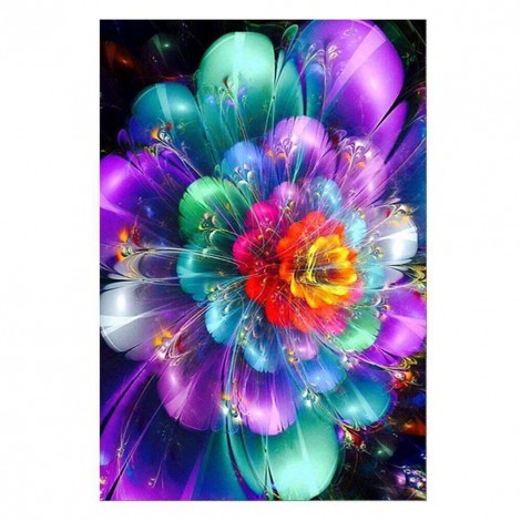 Rainbow Flowers Diamond Painting Kit Rainbow Flowers-4