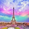 Rainbow Eiffel's Tower Diamond Painting Kit