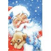 Santas Christmas Dog Diamond Painting Kit