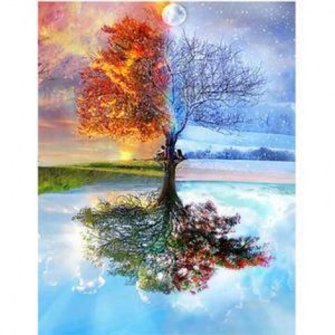 Tree Cross Diamond Painting Kit