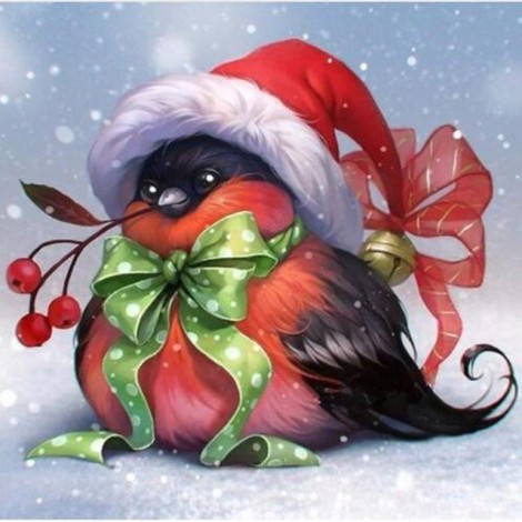 Christmas Bird Happy Diamond Painting Kit